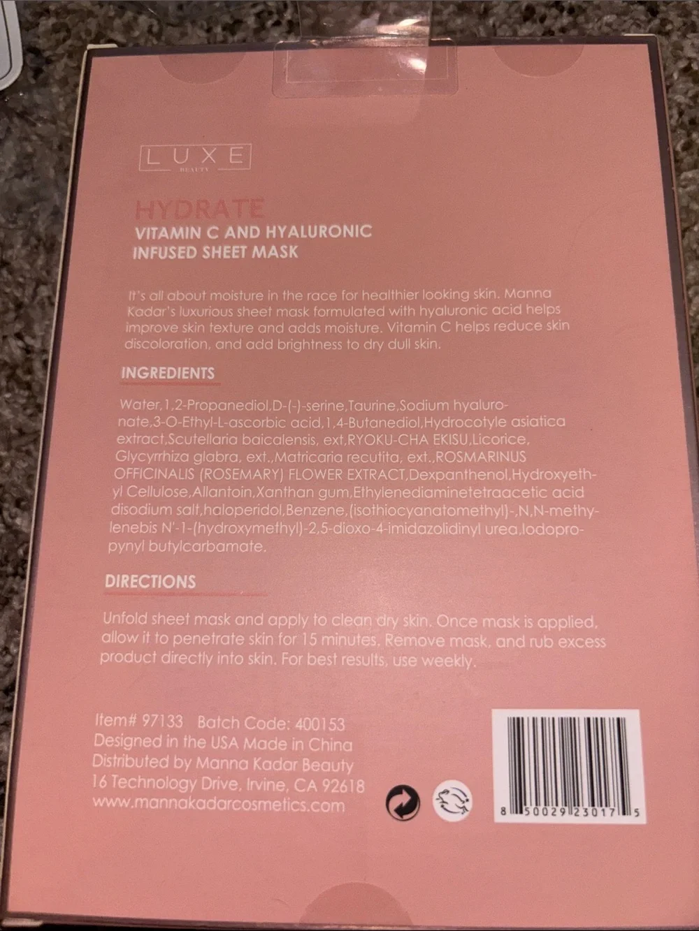 Luxe vitamin hyaluronic